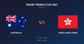 Australia vs Hong Kong China Tickets - Rugby World Cup 2027 Perth